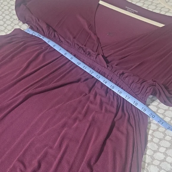 Purple Faux Wrap Dress - Picture 3 of 5